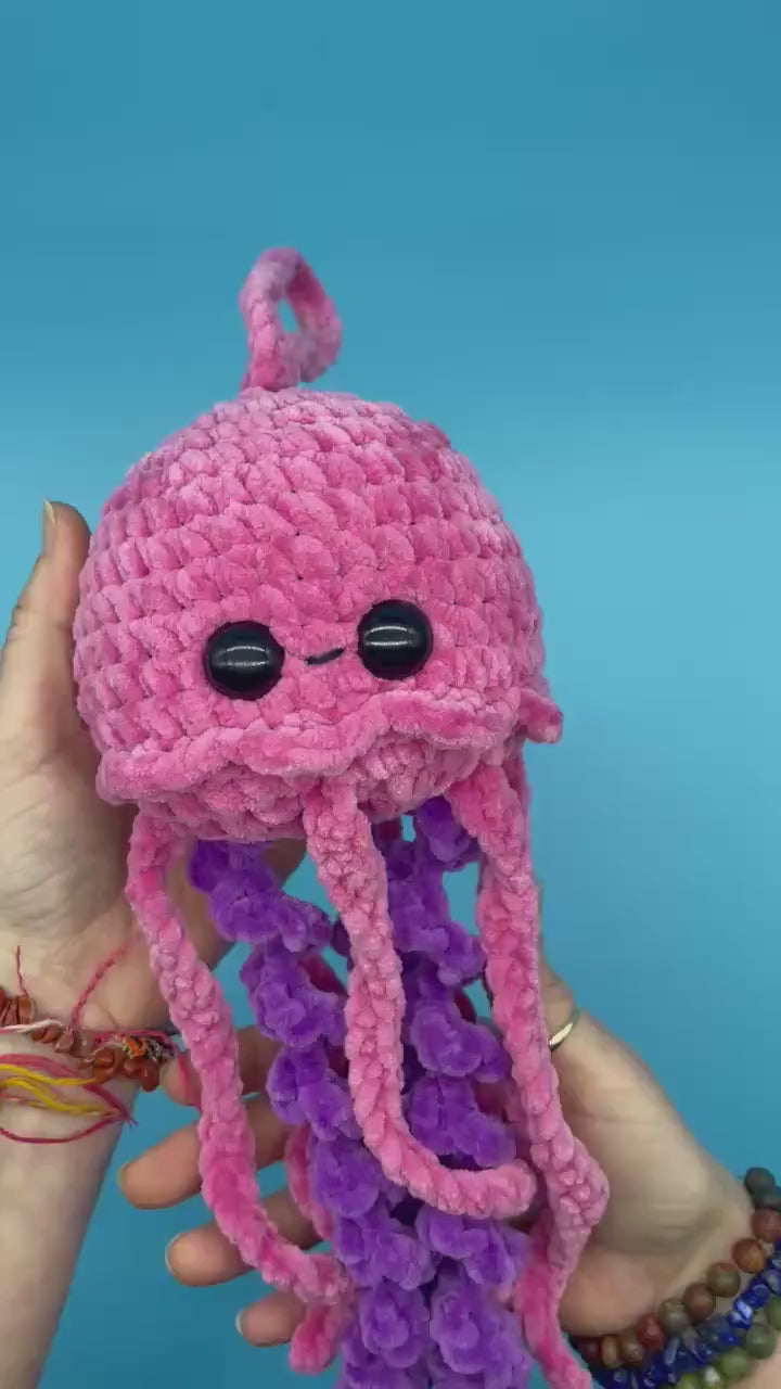 Cult Crochet Jellyfish Crochet Kit – Amigurumi Chenille Craft Kit at Bibelot Leek UK Stockist