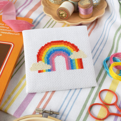The Make Arcade 'Over the Rainbow' Mini Cross Stitch Kit at Bibelot, Leek