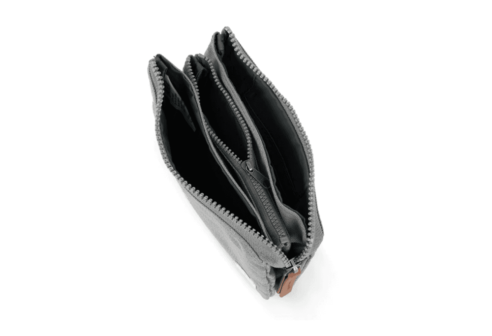 Roka Small Carnaby Recycled Canvas Wallet: Stormy