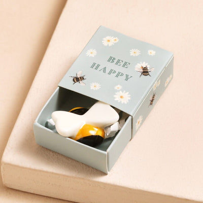 Lisa Angel Tiny Matchbox Ceramic Bee Token at Bibelot Leek