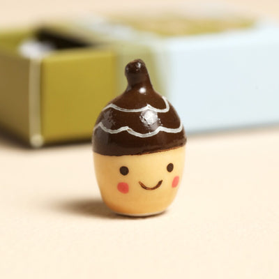 Lisa Angel Tiny Matchbox Ceramic Acorn Token at Bibelot Leek UK Stockist