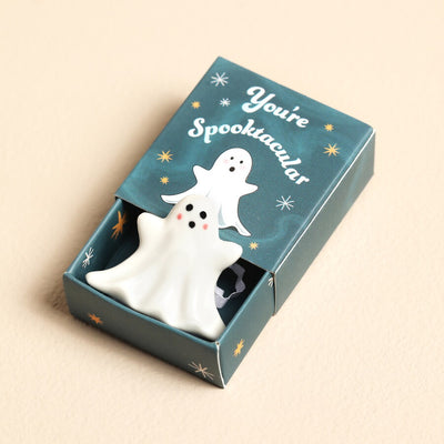Lisa Angel Tiny Matchbox Ceramic Ghost Token at Bibelot Leek UK Stockist