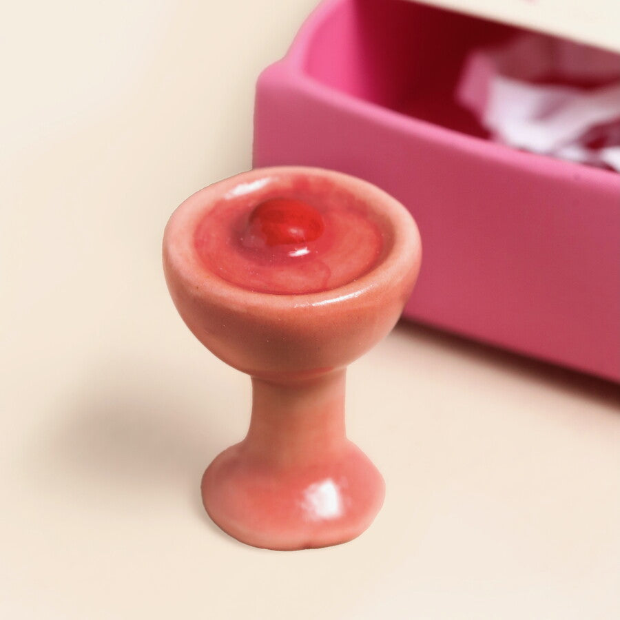 Lisa Angel Tiny Matchbox Ceramic Martini Token at Bibelot Leek