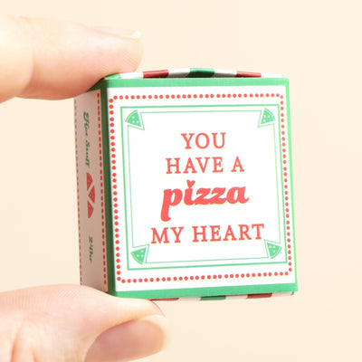 Lisa Angel Tiny Matchbox Ceramic Pizza Token at Bibelot, Leek