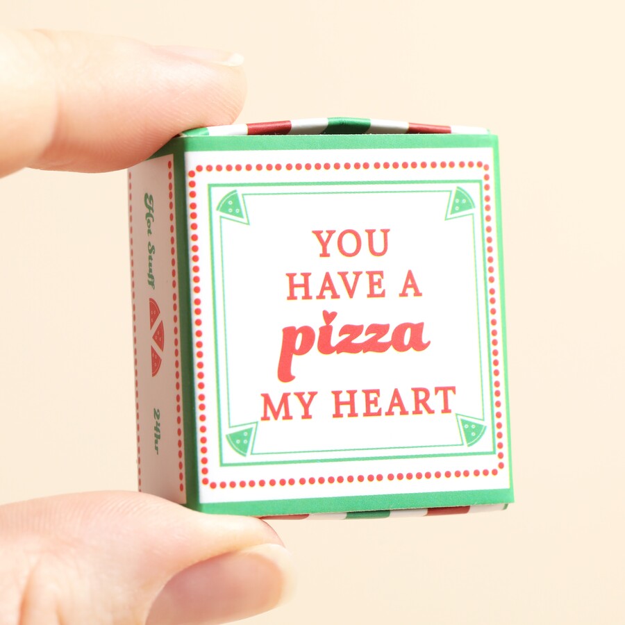 Lisa Angel Tiny Matchbox Ceramic Pizza Token at Bibelot, Leek