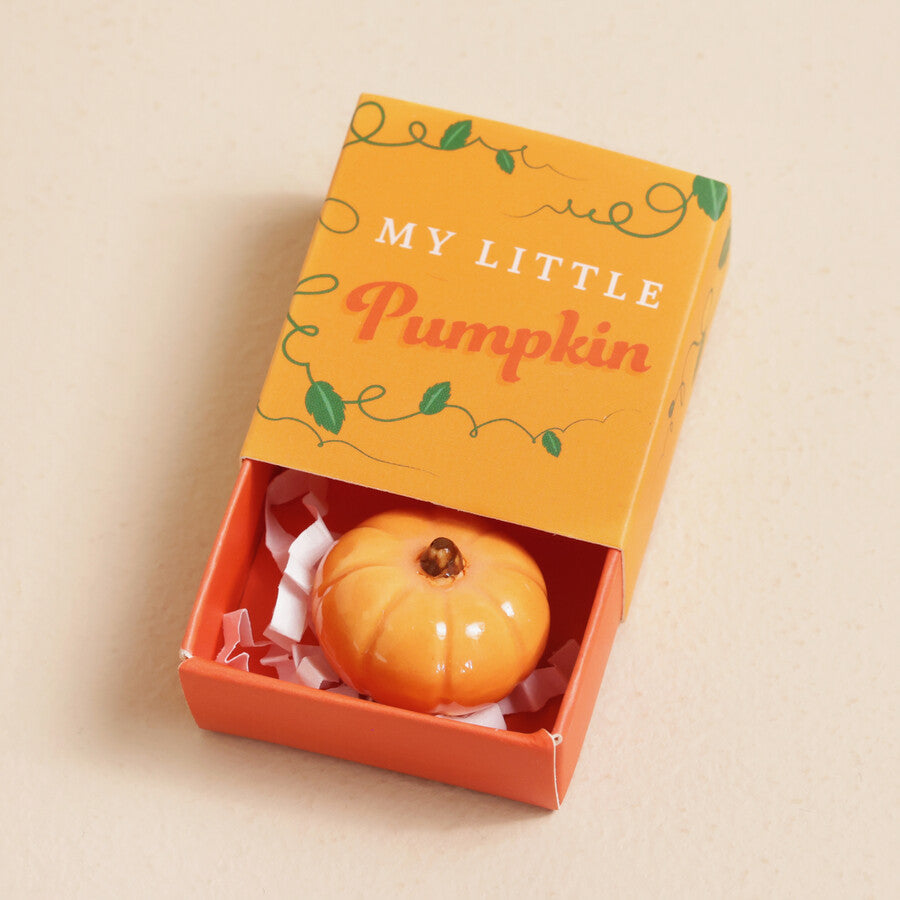 Lisa Angel Tiny Matchbox Ceramic Pumpkin Token at Bibelot Leek UK Stockist