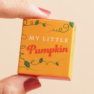Lisa Angel Tiny Matchbox Ceramic Pumpkin Token at Bibelot Leek UK Stockist