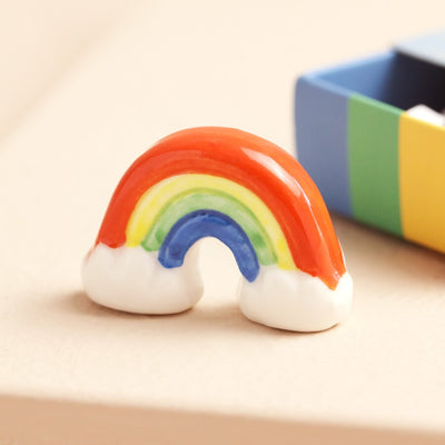 Lisa Angel Tiny Matchbox Ceramic Rainbow Token at Bibelot Leek